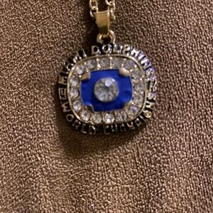 Miami Dolphins World Champions Pendant Necklace